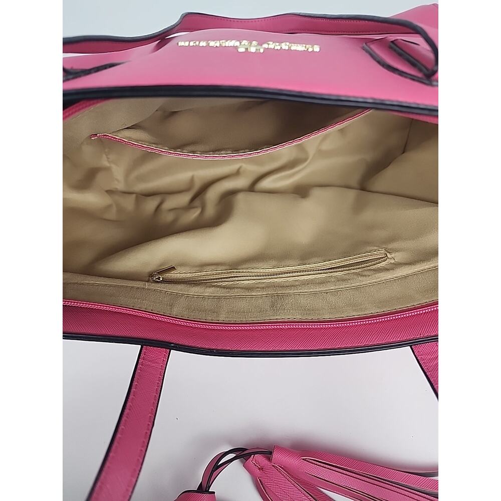 Simply Southern Pink Bag Purse Medium Size Zipper Handles Buttons - Picture 16 of 16
